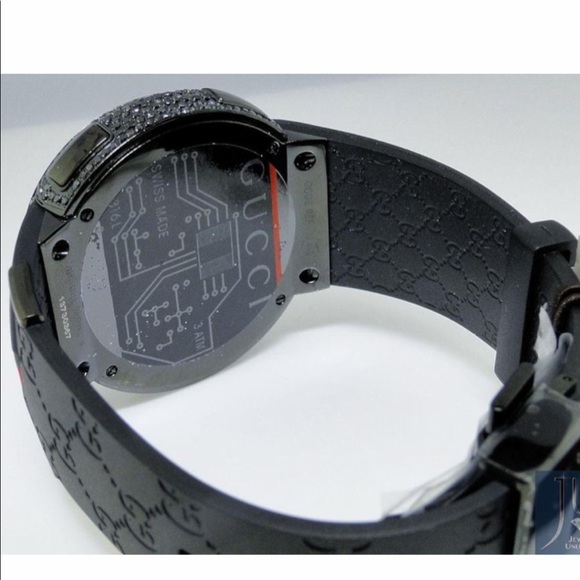 Gucci Mens I Digital Black Diamond Ct Ya114207 Watch - Picture 3 of 7